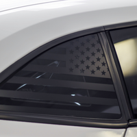American Flag Quarter Window DECAL Set (2010-2015 Chevy Camaro)