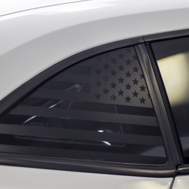 American Flag Quarter Window DECAL Set (2010-2015 Chevy Camaro)