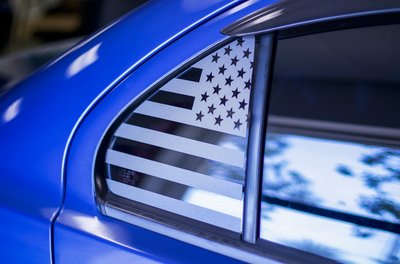 American Flag Quarter Window DECAL Set (2007-2017  LANCER / EVO X)