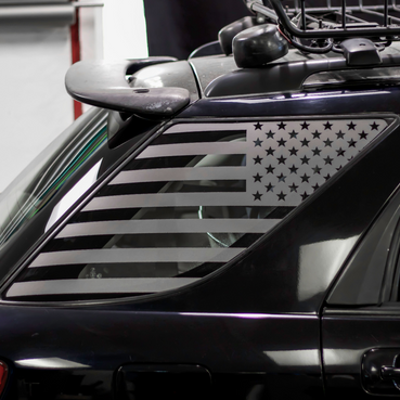 American Flag Quarter Window DECAL Set (2002-2007 Impreza WRX Wagon)