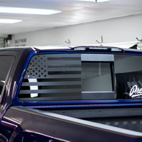 American Flag Rear Driver Window DECAL (2016-2024 TITAN XD)