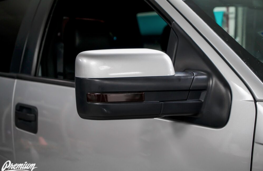 Mirror Reflector Smoke Tint Overlays | 2010-2014 Ford Raptor