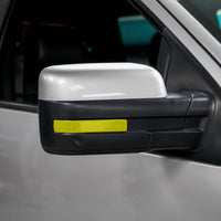 Mirror Reflector Smoke Tint Overlays | 2010-2014 Ford Raptor