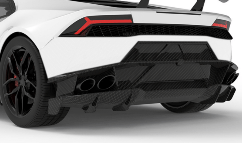 Lamborghini Huracan LP610-V2 Rear Bumper - Forged Carbon / All Huracan except STO