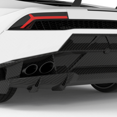 Lamborghini Huracan LP610-V2 Rear Bumper - Forged Carbon / All Huracan except STO