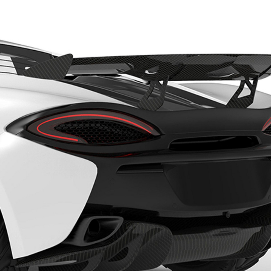McLaren 570S-Rear Race Wing with tips 570GT - Twill Carbon / 570GT only