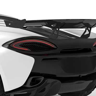 McLaren 570S-Rear Race Wing with tips 570GT - Twill Carbon / 570GT only