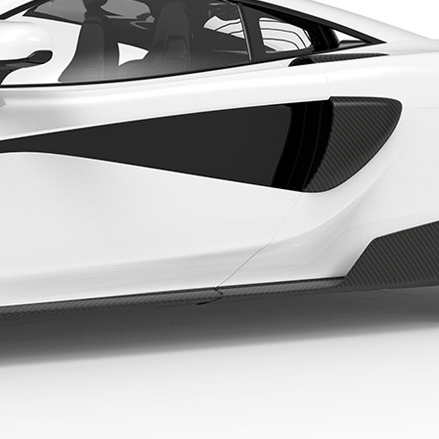 McLaren 570S-Side Skirts (4pc kit) - Twill Carbon / 570S/ GT and 540c