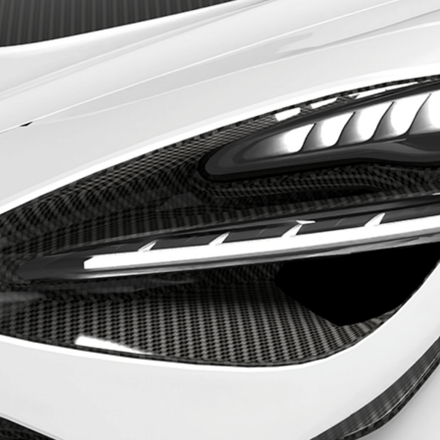 McLaren 720S-Headlight Covers - Twill Carbon / 720S, 750s, 765
