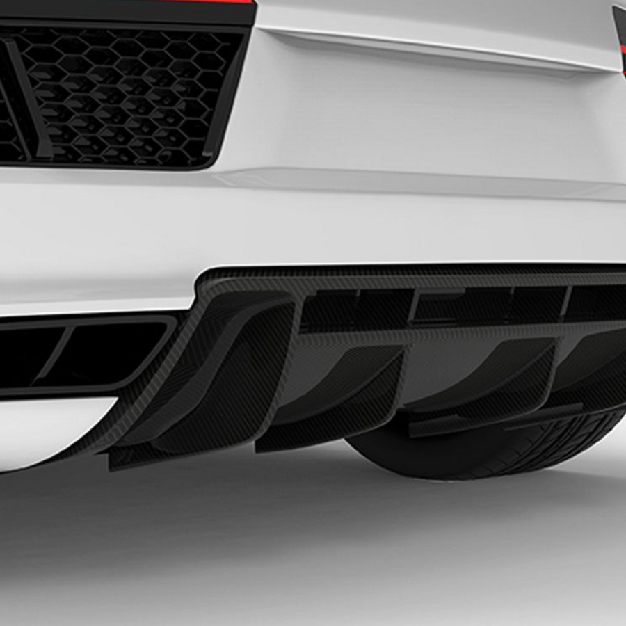 Audi R8 V10 MK2-Rear Diffuser - Twill Carbon / R8 2016-2019 only