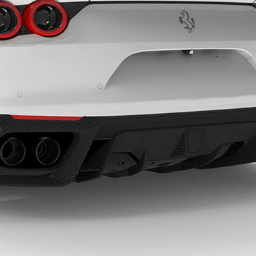 Ferrari 812 GTS-Rear Diffuser w/ Integrated Rear Trim - GTS Specific