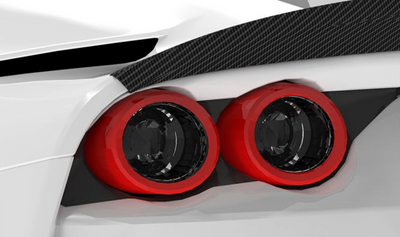 Ferrari 812 Superfast-Tail Light Surround - 1x1 Carbon Fiber / 812 Superfast, does NOT fit the GTS