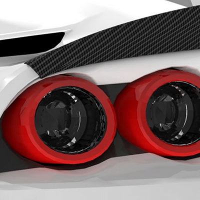 Ferrari 812 Superfast-Tail Light Surround - 1x1 Carbon Fiber / 812 Superfast, does NOT fit the GTS