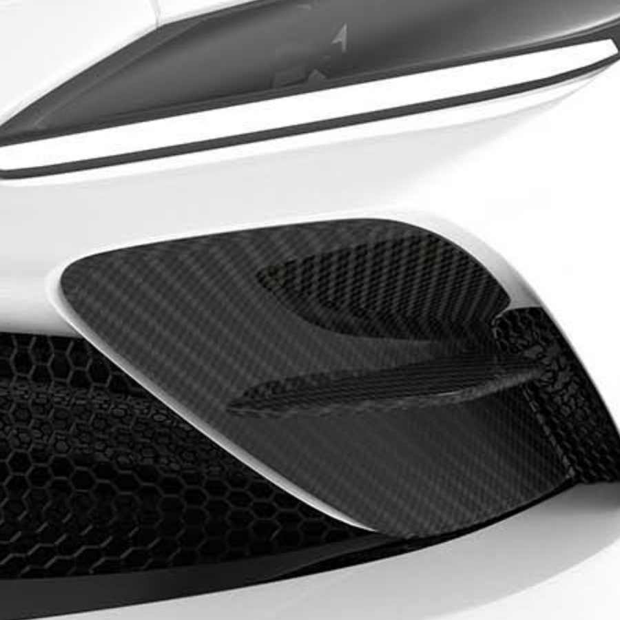 Ferrari F8-Front Bumper Inserts - 1x1 Carbon Fiber / Ferrari F8
