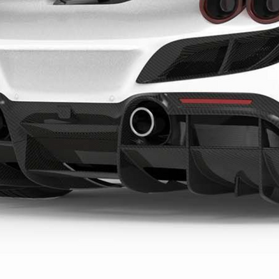 Ferrari F8-Rear Diffuser - 1x1 Carbon Fiber / Ferrari F8