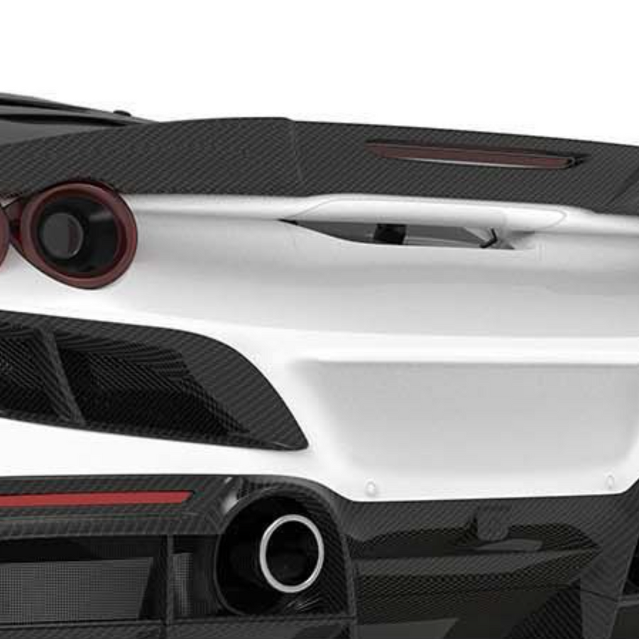 Ferrari F8-Rear Spoiler - 1x1 Carbon Fiber / F8 Coupe Only