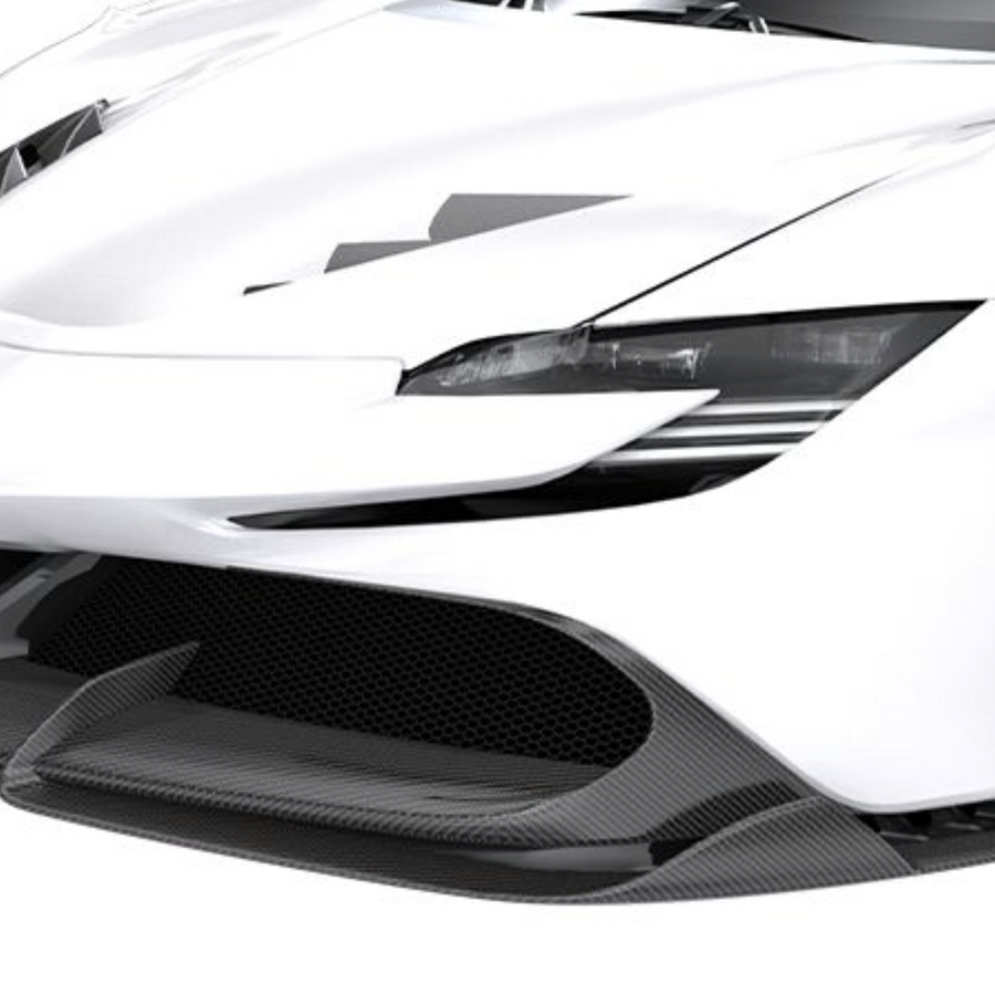 Ferrari SF90-Upper Front Lip - Twill Carbon / Ferrari SF90