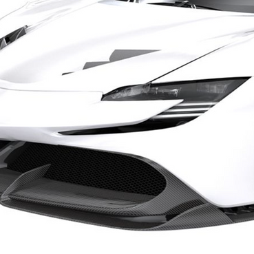 Ferrari SF90-Upper Front Lip - Twill Carbon / Ferrari SF90