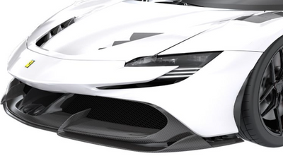 Ferrari SF90-Upper Front Lip - Twill Carbon / Ferrari SF90