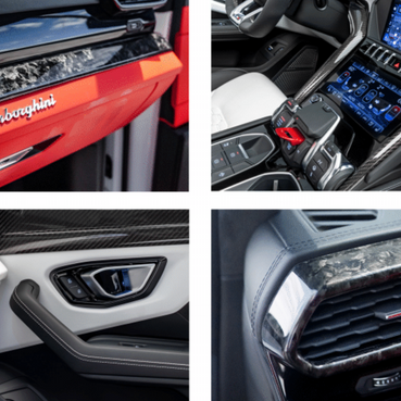 Lamborghini Urus Performante-Interior 7 Piece Kit includes: 4 door trims 2 center console trims 1 console trim next