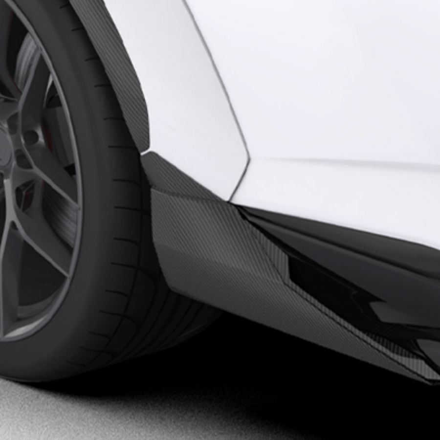 Lamborghini Urus Performante-Side Skirt Extensions - OEM Skirts *includes OEM Sideskirt Adapter - 1016.940.09 - Twill