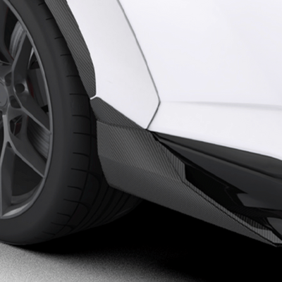 Lamborghini Urus Performante-Side Skirt Extensions - OEM Skirts *includes OEM Sideskirt Adapter - 1016.940.09 - Twill