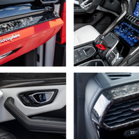 Lamborghini Urus S-Interior 7 Piece Kit includes: 4 door trims 2 center console trims 1 console trim next to steering