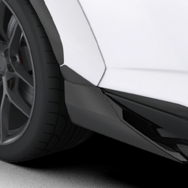 Lamborghini Urus S-Side Skirt Extensions - OEM Skirts *includes OEM Sideskirt Adapter - 1016.940.09 - Twill Carbon