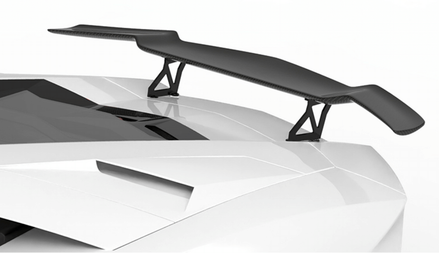 Lamborghini Aventador LP700-Rear Wing Stands and Carbon Base - Twill Carbon / LP700, LP740, Ultimae