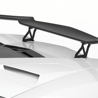 Lamborghini Aventador LP740-Rear Wing Stands and Carbon Base - Twill Carbon / Aventador S