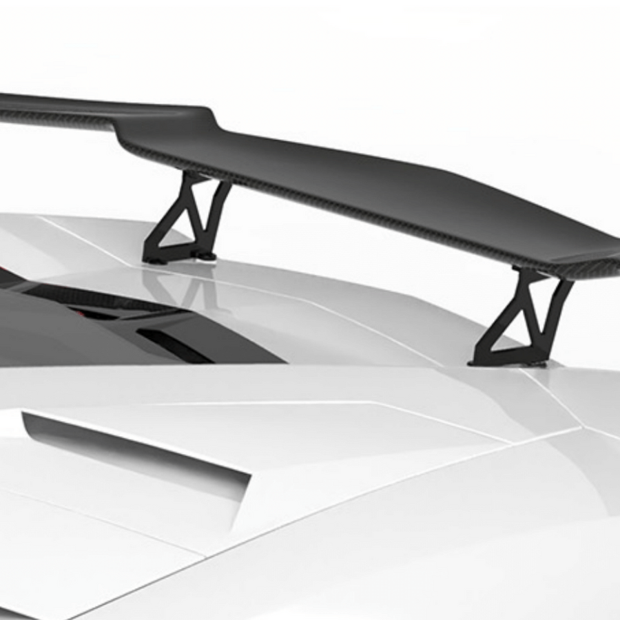 Lamborghini Aventador LP740-Rear Wing Stands and Carbon Base - Twill Carbon / Aventador S