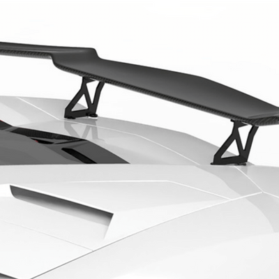 Lamborghini Aventador LP740-Rear Wing Stands and Carbon Base - Twill Carbon / Aventador S