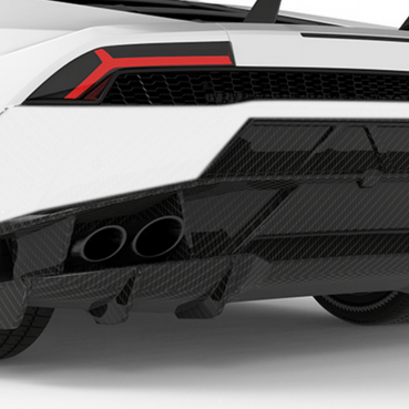 Lamborghini Huracan LP610-V2 Rear Bumper - Twill Carbon / All Huracan except STO