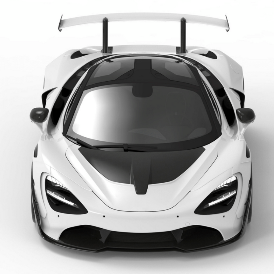 McLaren 720S Widebody Front Bumper Front Lip W/ Extensions Hood Rockers Skirts Fender Door Blade Extensions Quarter