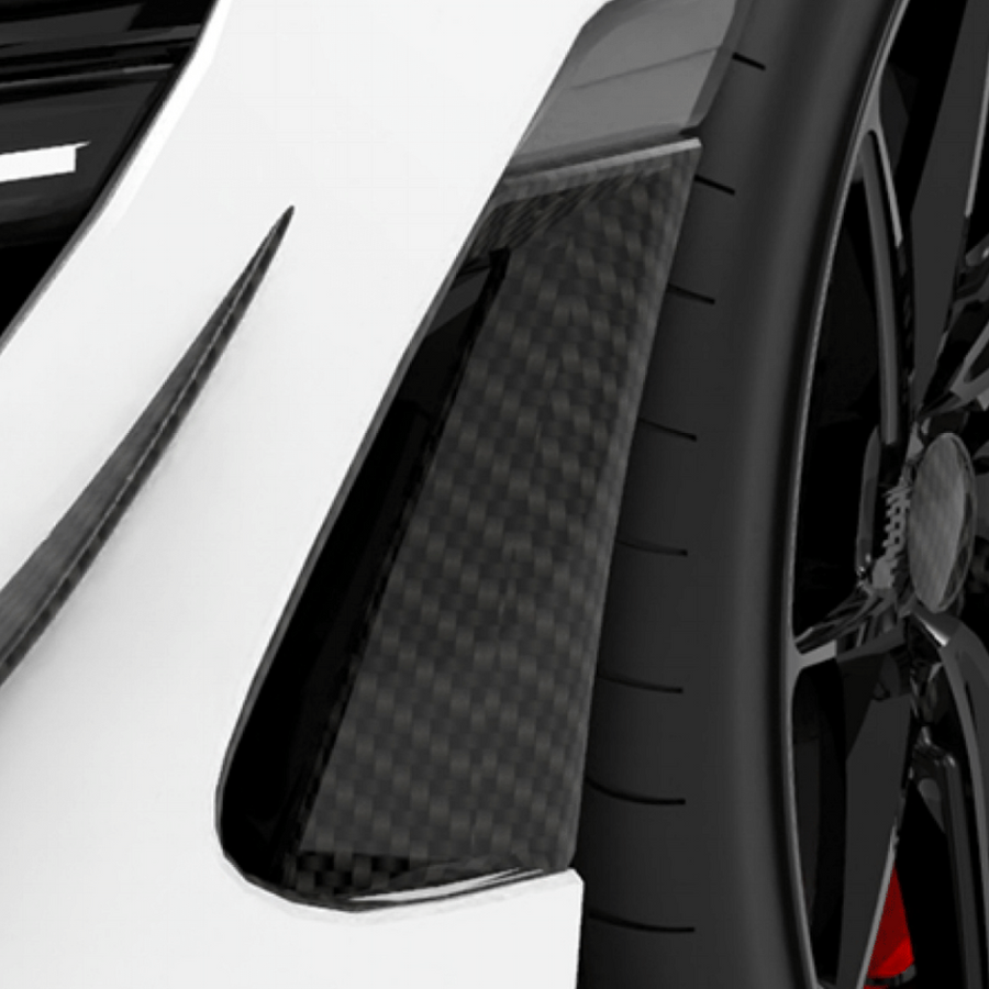 McLaren 720S-Side Bumper Intakes - Twill Carbon / 720S