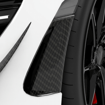 McLaren 720S-Side Bumper Intakes - Twill Carbon / 720S