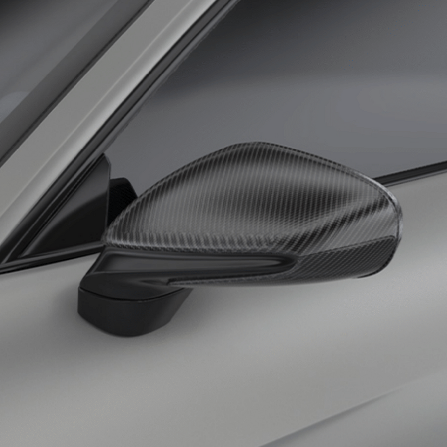 Porsche 992 GT3 RS-Mirror Caps - Twill Carbon / 992 GT3 RS, 992 Turbo S