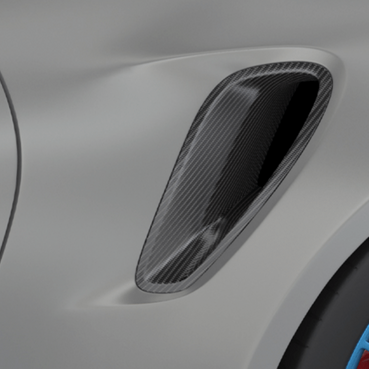 Porsche 992 GT3 RS-Side Intakes - Twill Carbon / 992 GT3 RS, 992 Turbo S