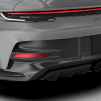 Porsche 992 GT3 RS-Diffuser with Uprights - Twill Carbon / 992 GT3RS