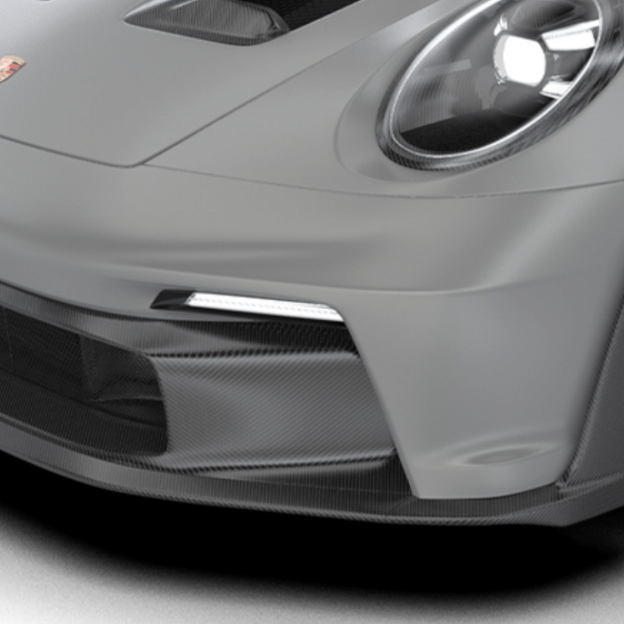 Porsche 992 GT3 RS-Front Lip with Uprights - Twill Carbon / 992 GT3RS