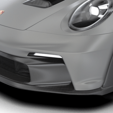Porsche 992 GT3 RS-Front Lip with Uprights - Twill Carbon / 992 GT3RS