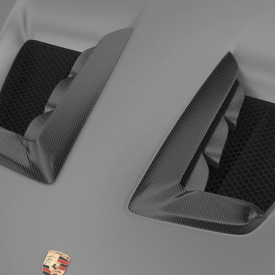 Porsche 992 GT3 RS-Hood Vents (Top Covers Only) - Twill Carbon / 992 GT3RS