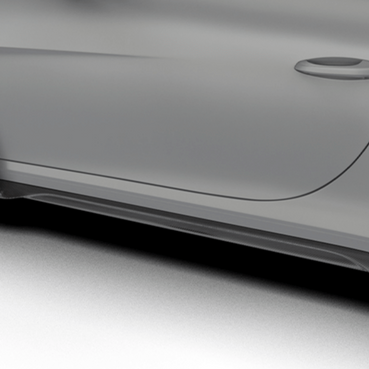 Porsche 992 GT3 RS-Side Skirts with Uprights - Twill Carbon / 992 GT3RS