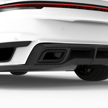 Porsche 992 Turbo S-Rear Diffuser w/ Integrated Exhaust Tips