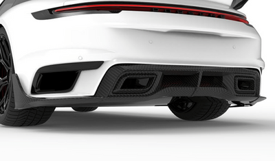 Porsche 992 Turbo S-Rear Diffuser w/ Integrated Exhaust Tips