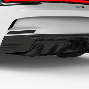 Porsche GT3 992-Rear Diffuser Lower - Twill Carbon / 992 GT3 and GT3RS