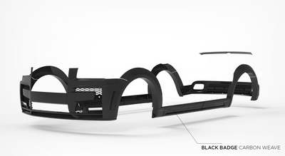 Rolls Royce Cullinan V3-Black Badge Upgrade Kit - Includes: Black Badge V3 DRL Surrounds Radar Surrounds Trunk Spoiler