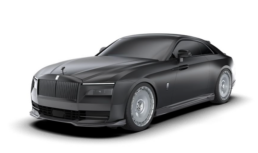 Rolls Royce Spectre-Base Kit: Lip Skirts Diffuser Roof & Trunk Spoiler - Twill Carbon / Rolls Royce Spectre