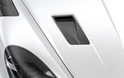Porsche GT4RS Hood Vents - Standard Carbon