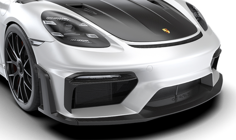 Porsche GT4RS Front Lip w/ Uprights - Standard Carbon